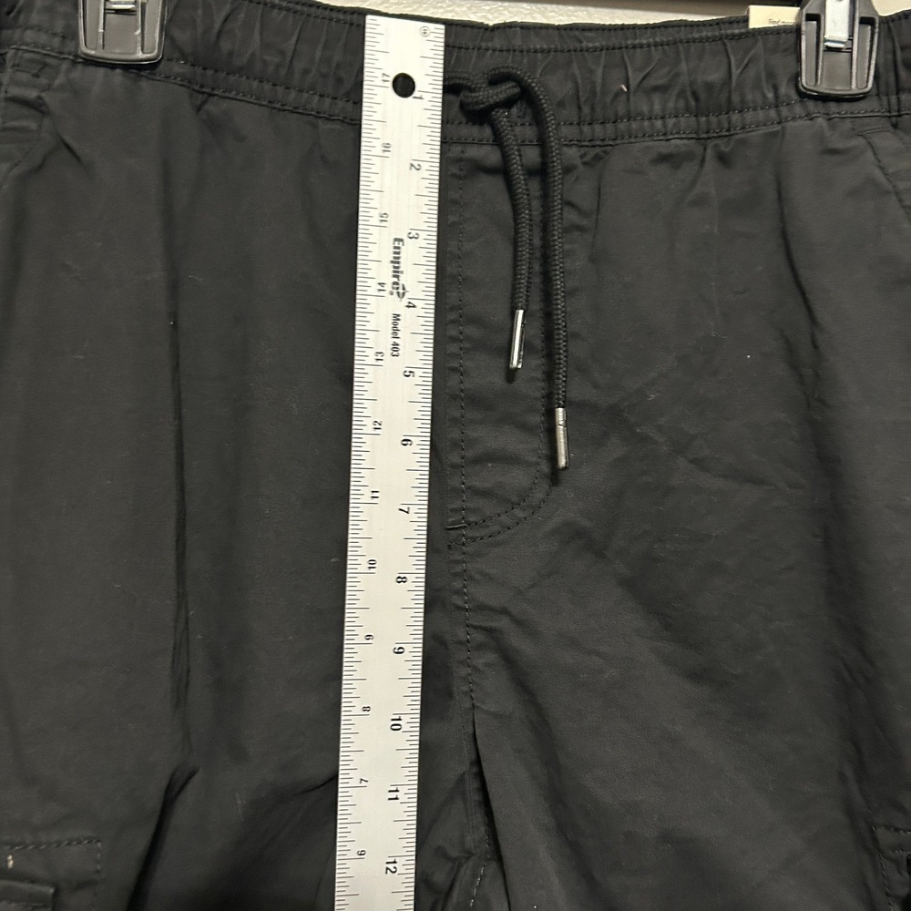 No Boundaries Pants M 32-34 Black New Straight Fit Drawstring Utility Cargo Y2k - Picture 5 of 12